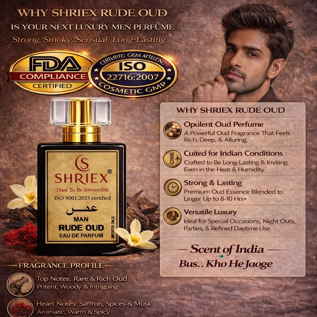 Rude Oud Men Luxury Long-Lasting Perfume 50 ml notes