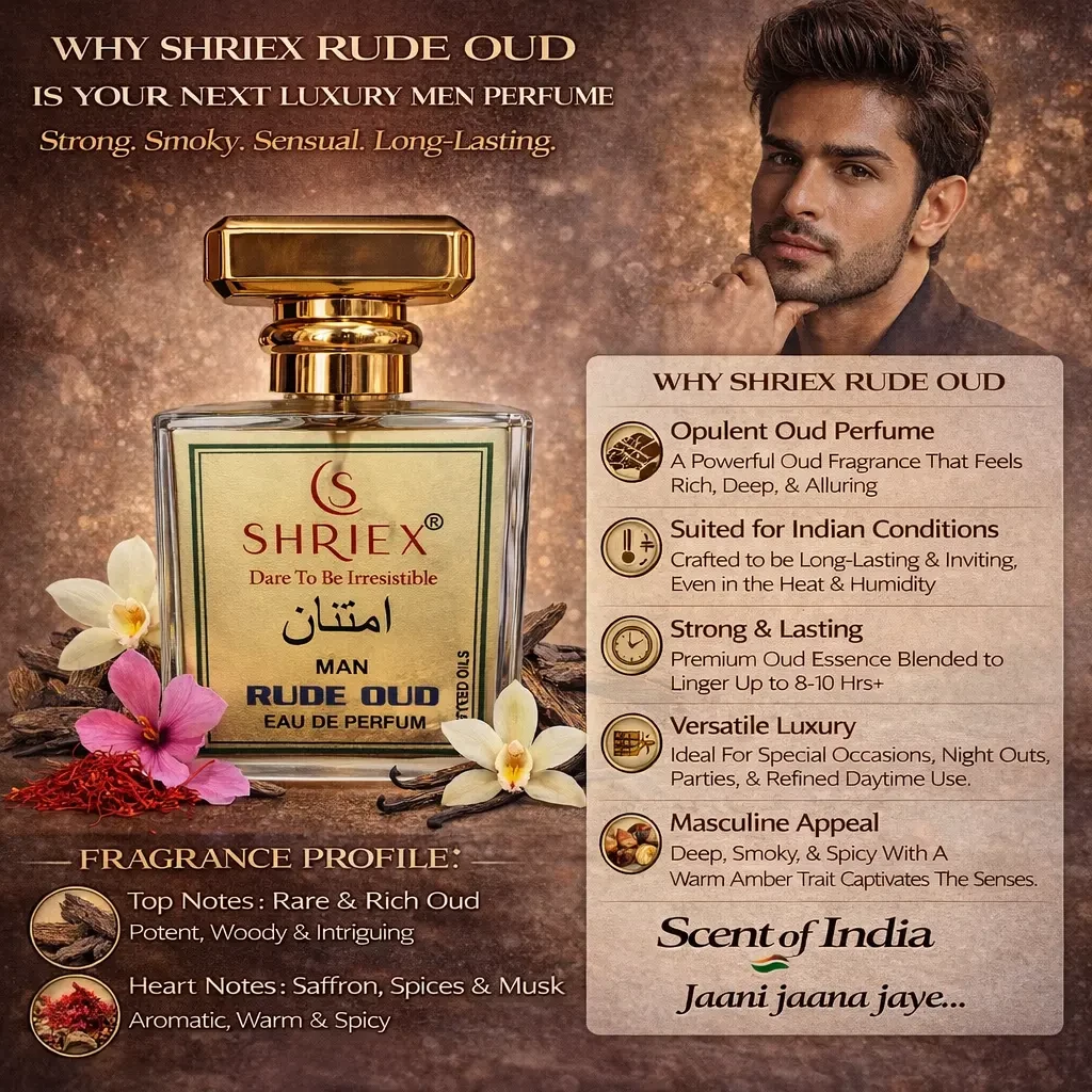 Rude Oud Men Luxury Long-Lasting Perfume 50 ml notes