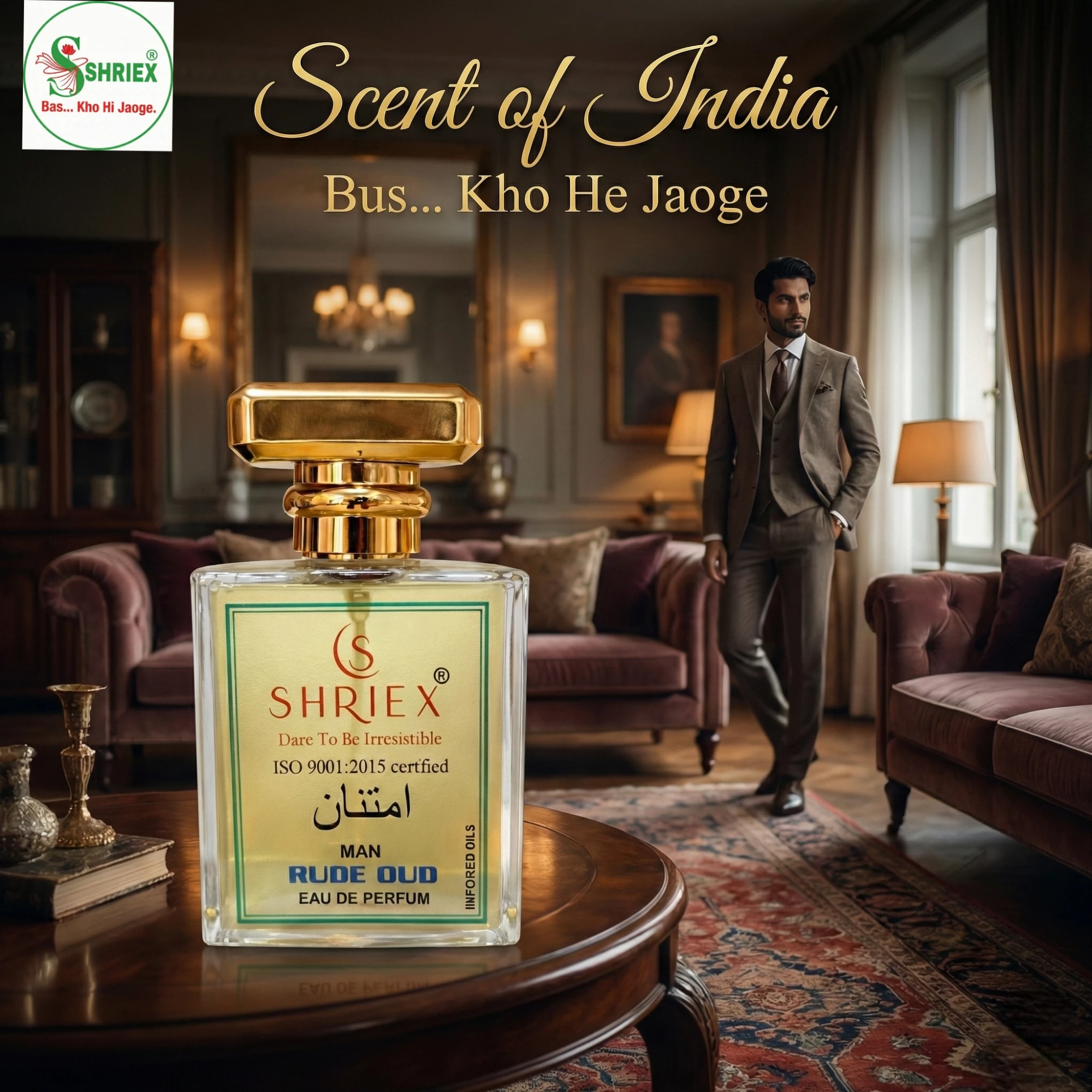 Rude Oud Men Luxury Long-Lasting Perfume 50 ml notes