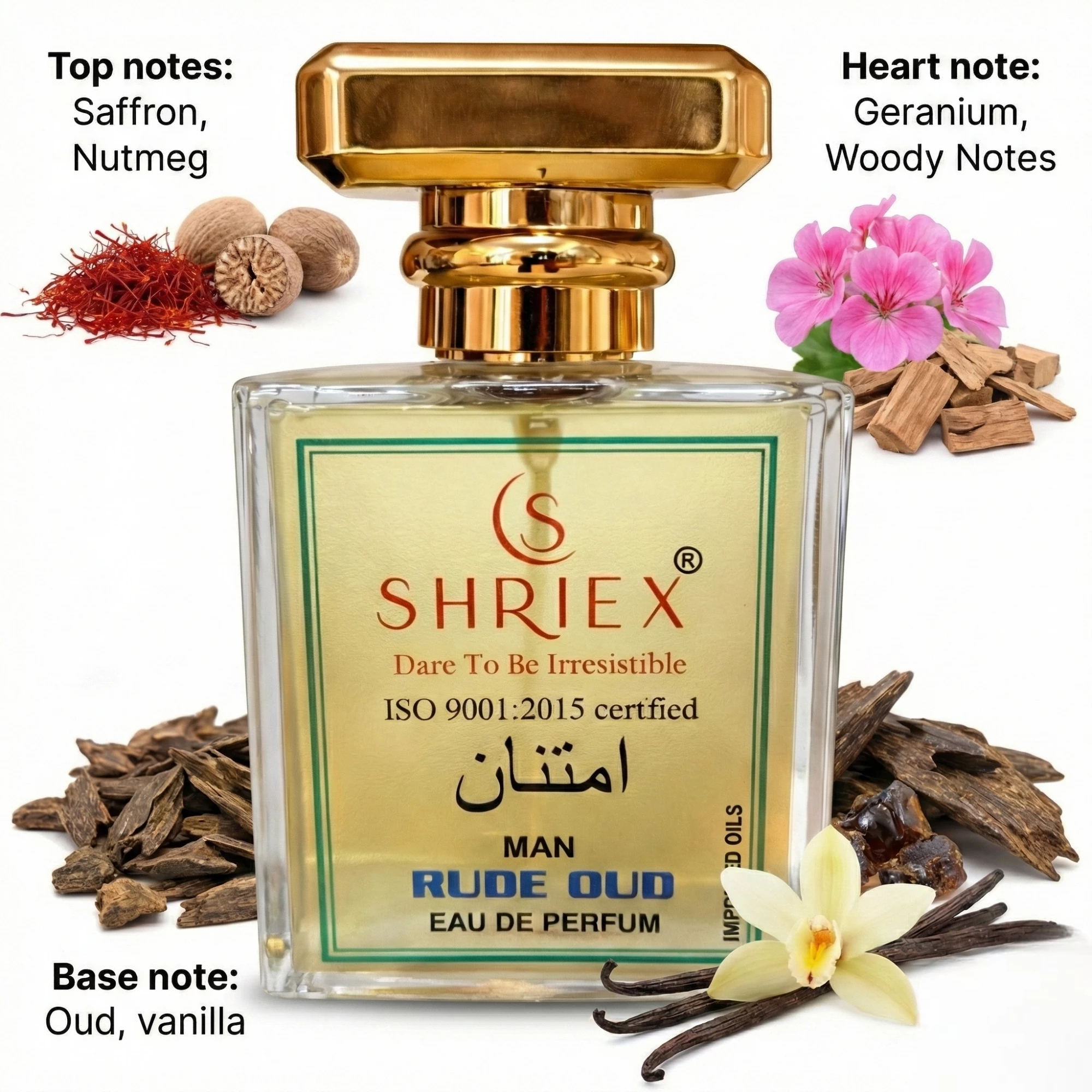 Rude Oud Men Luxury Long-Lasting Perfume 50 ml