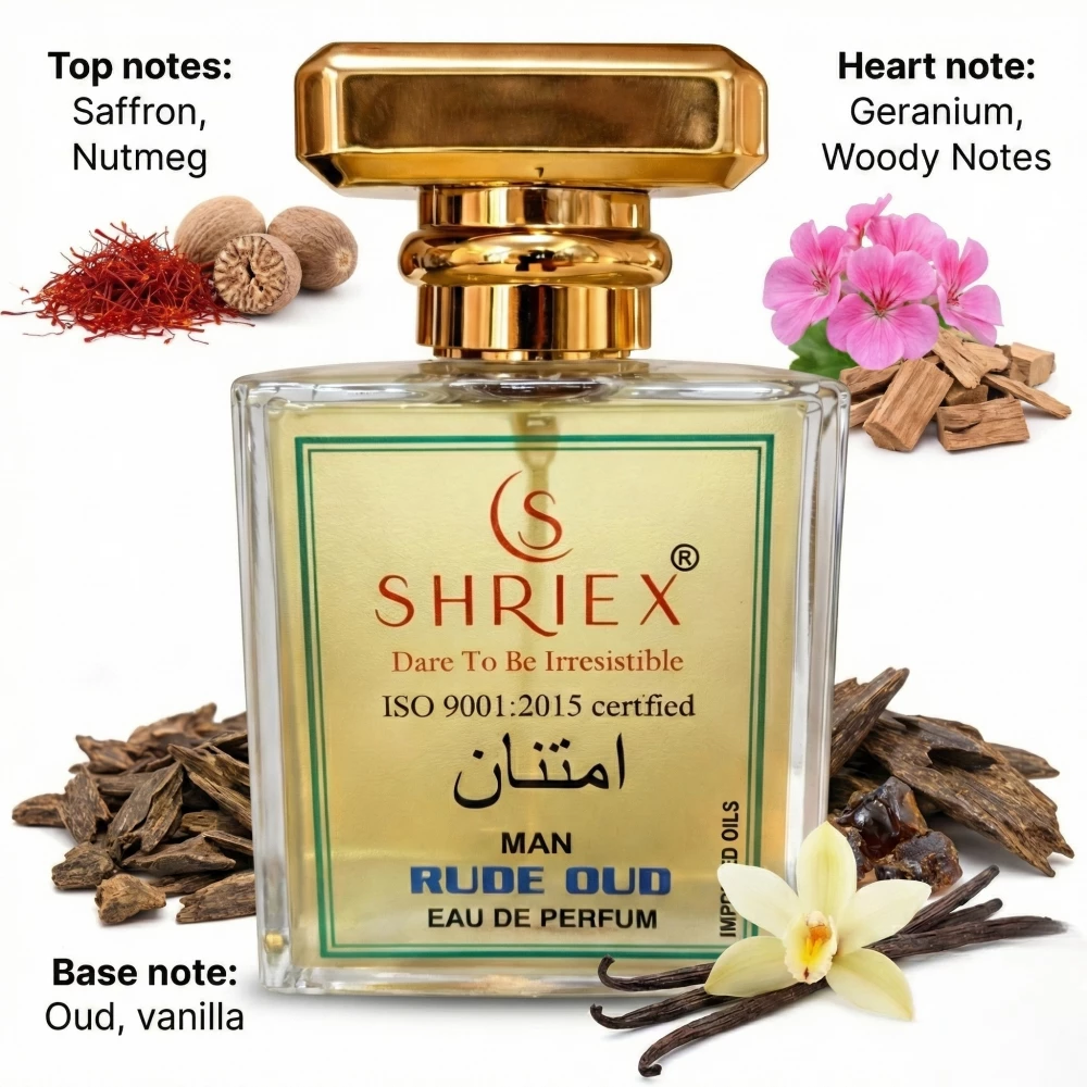 Image of Rude Oud Men Luxury Long-Lasting Perfume 50 ml