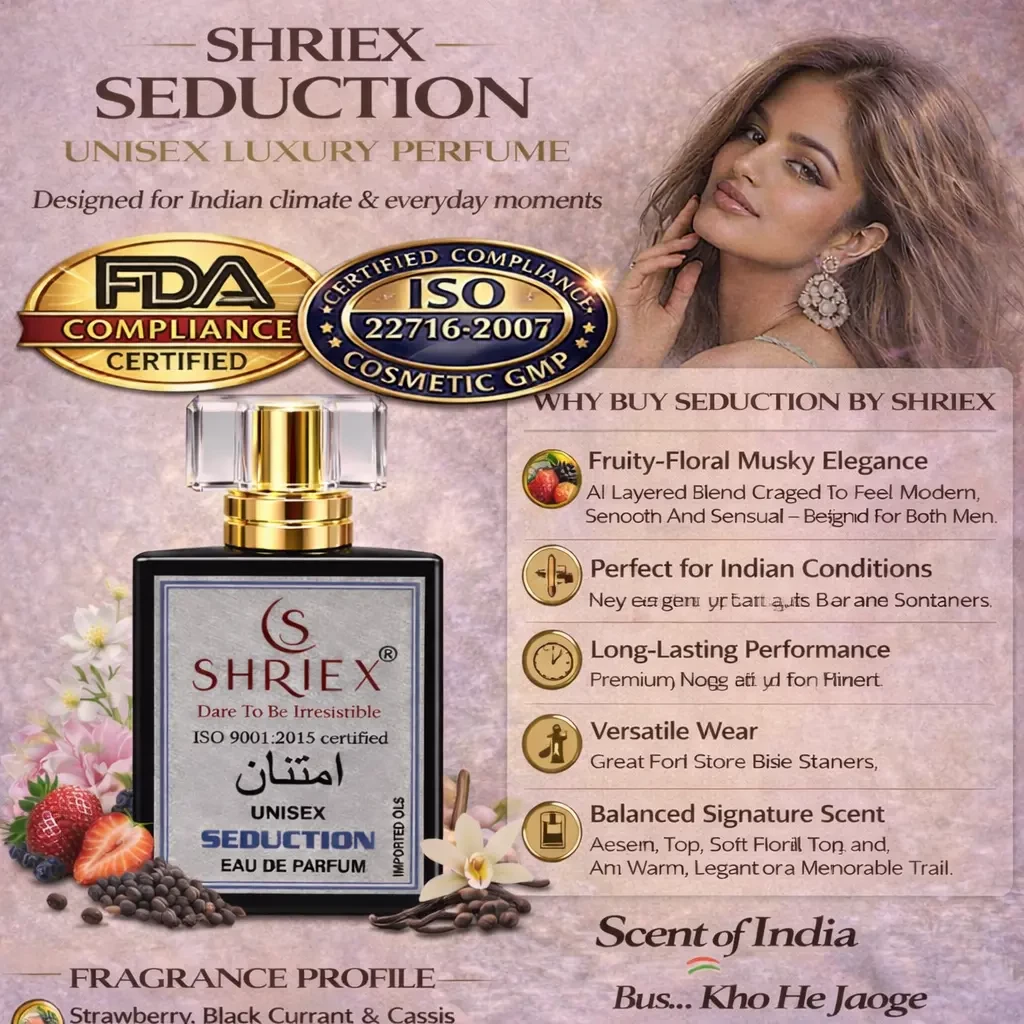 Seduction Unisex Luxury Long-Lasting Perfume 50 ml notes