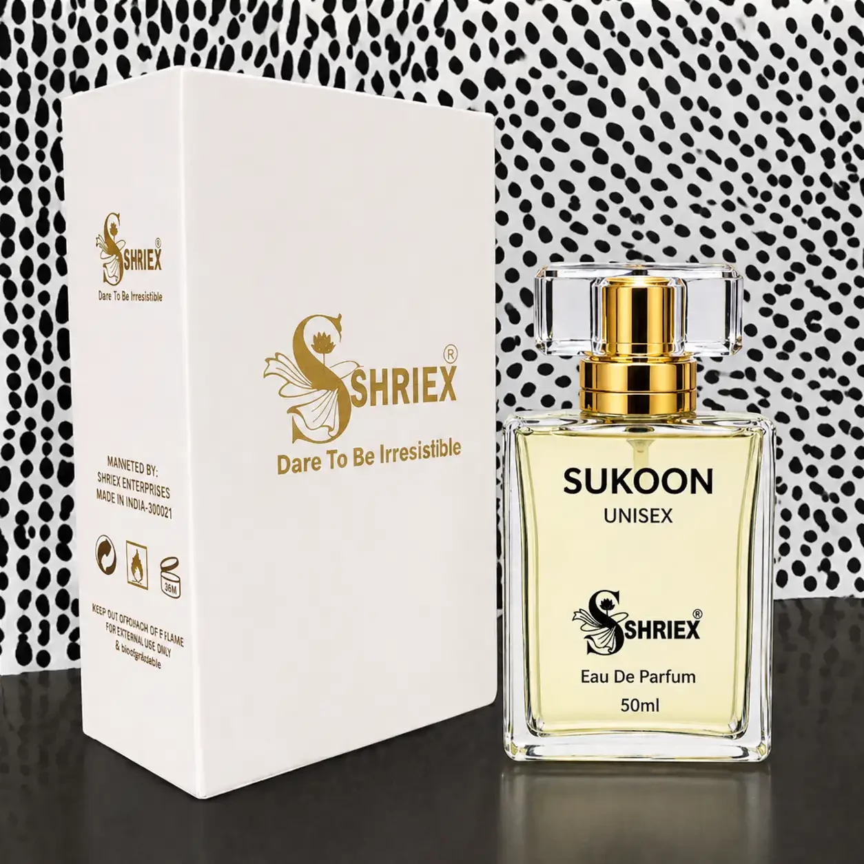 Sukoon by shriex unisex long lasting luxury perfume notes