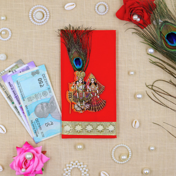 Radha Krishna Shagun Envelopes | Ethnic Festival & Wedding Money Gift Cover