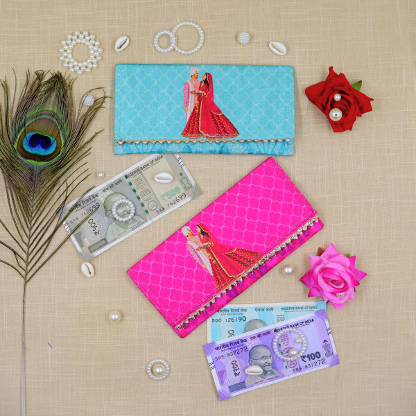 Premium Shagun Money Envelopes – Traditional Wedding Doli & Peacock Design