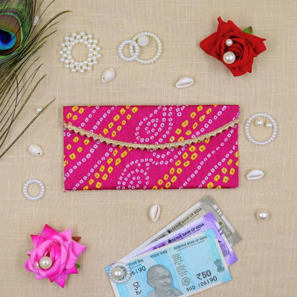 Traditional Rajasthani Bandhani & Leheriya Shagun Envelopes – Premium Gifting