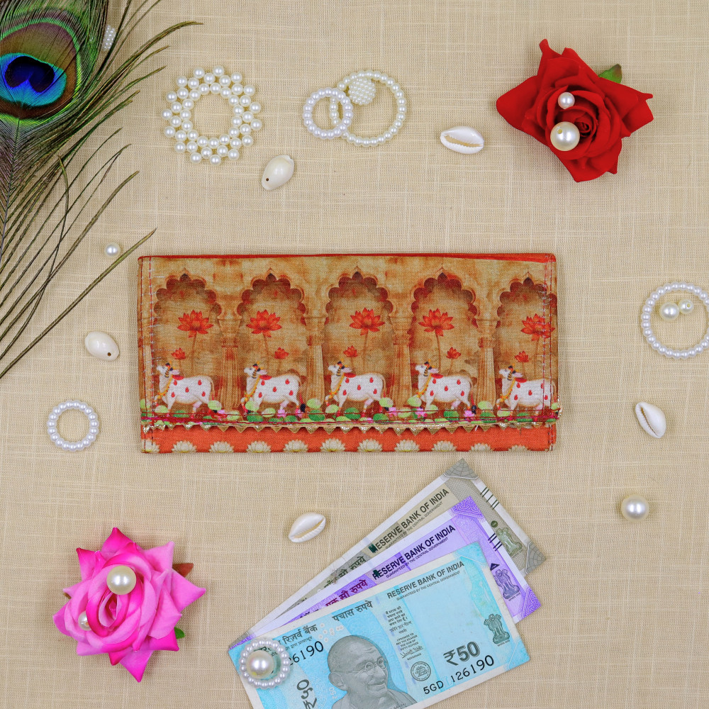 Image of Luxury Pichwai Art Money Envelopes | Festive Shagun Lifafa for Weddings &amp; Festivals