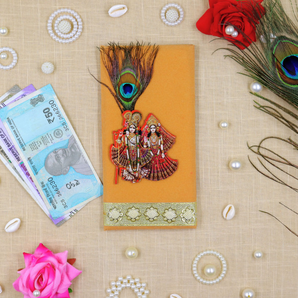Radha Krishna Shagun Envelopes | Ethnic Festival & Wedding Money Gift Cover