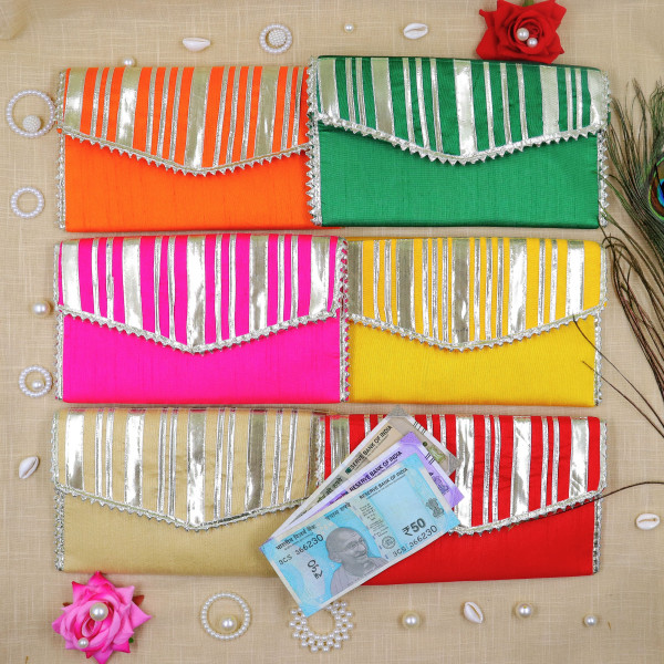 Luxury Gota Work Money Envelope – Vibrant Festive Gift Covers