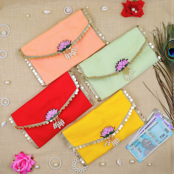 Ethnic Festive Shagun Envelope / Handcrafted Cash Pouch
