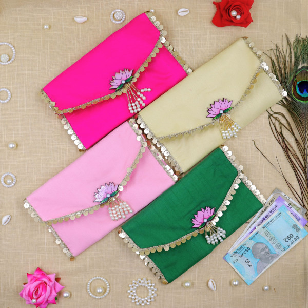 Ethnic Festive Shagun Envelope / Handcrafted Cash Pouch