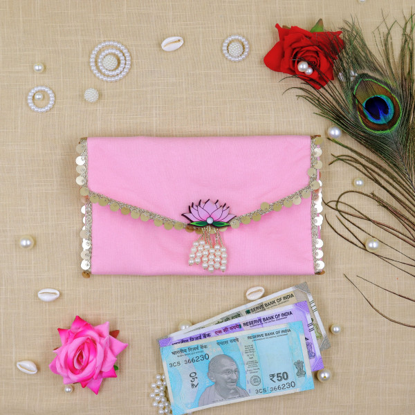 Ethnic Festive Shagun Envelope / Handcrafted Cash Pouch