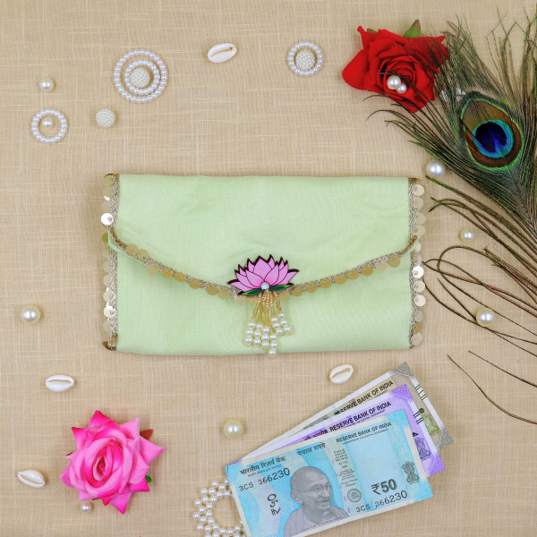 Ethnic Festive Shagun Envelope / Handcrafted Cash Pouch
