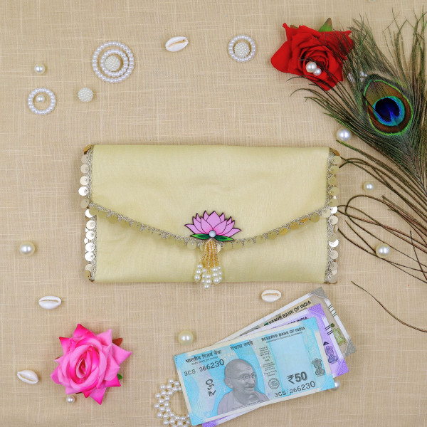 Ethnic Festive Shagun Envelope / Handcrafted Cash Pouch