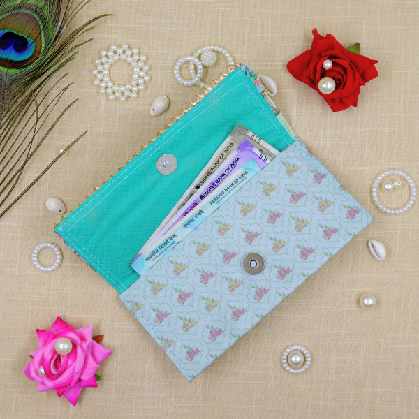 Handcrafted Bride & Groom Printed Money Envelope | Luxury Shagun Lifafa for Weddings