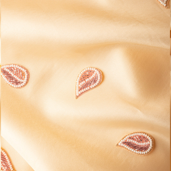 Zardozi Pearl Leaf Motif – Gold, White Gold & Rose Gold