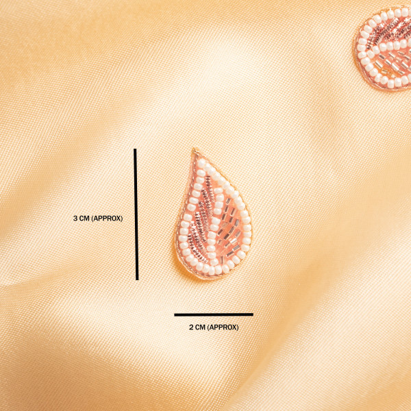 Zardozi Pearl Leaf Motif – Gold, White Gold & Rose Gold