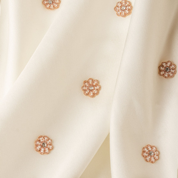 Pearl Zardozi Floral Motif