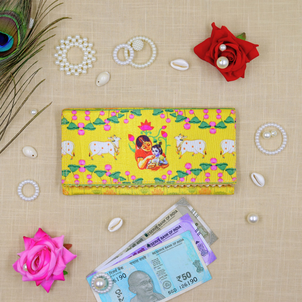 Image of Bal Gopal Printed Cash Envelopes | Festive Shagun Lifafa