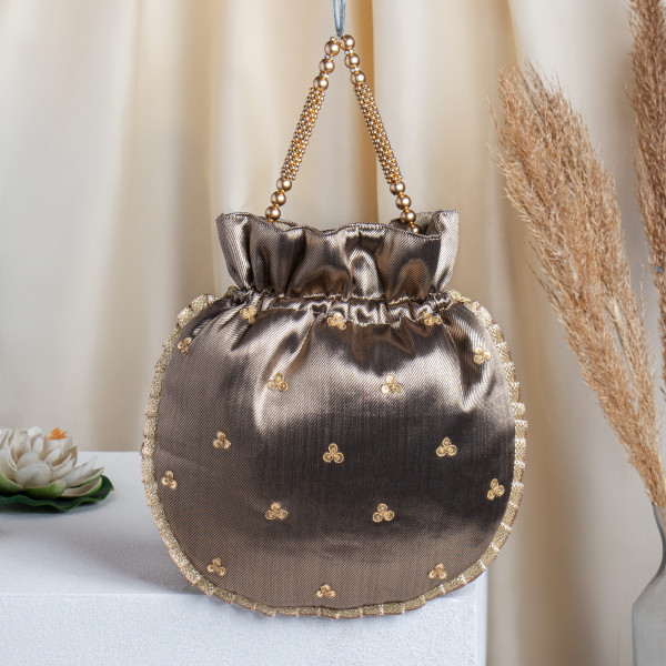 Copper Tissue Marodi Potli Bag