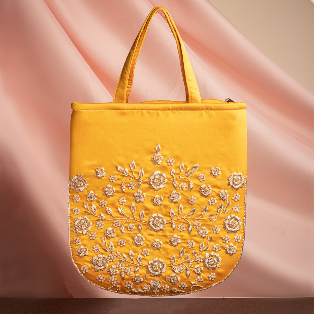 Image of Yellow Dabka Big Bag