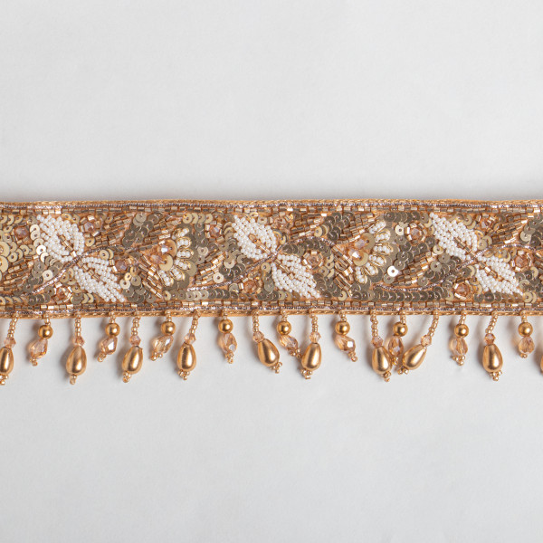 Handcrafted Designer Waist Belt with Sequins & Beads for Sarees, Lehengas & Party Dresses