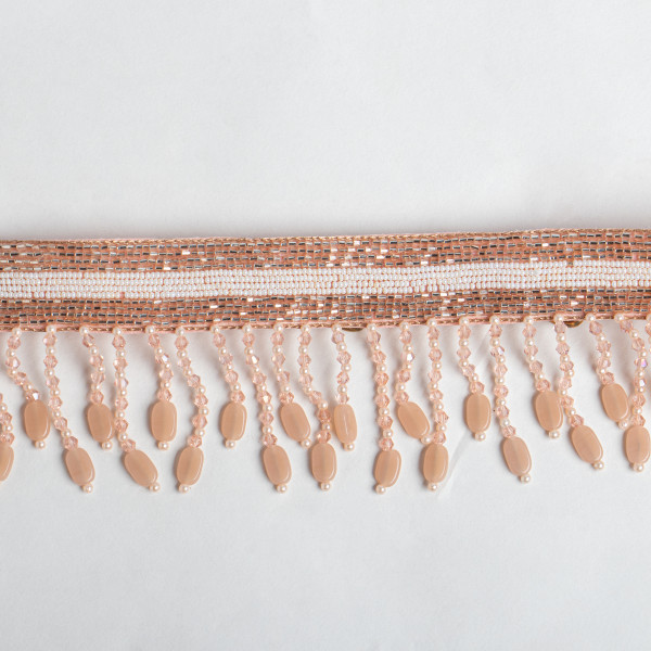 Designer Rose Gold Waist Belt for Women | Stretchable Katdana & Bead Embellished Belt | Perfect for Sarees, Lehengas & Dresses