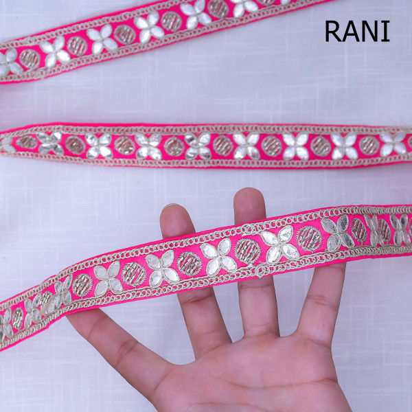 Elegant Gota Embroidery Fabric Trim | DIY Saree & Craft Lace 9mtr