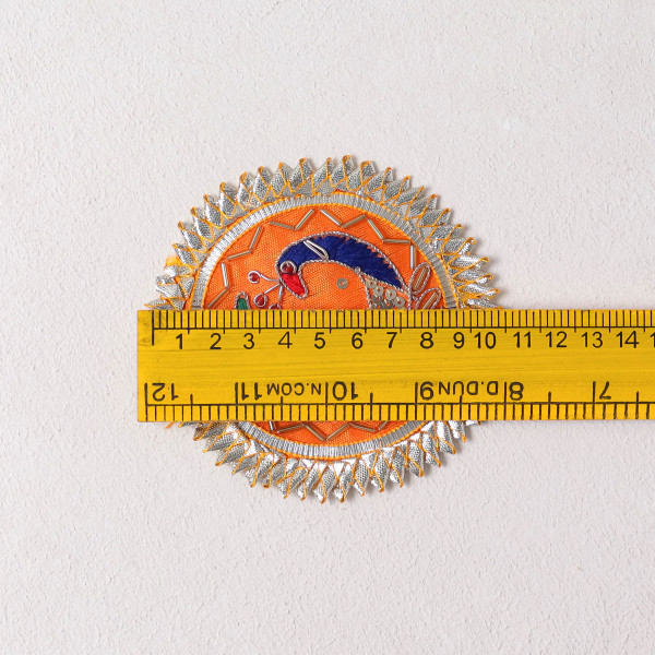 Pack of  10Pcs Traditional Gota Thread Work Applique Patches for Decoration & DIY Craft