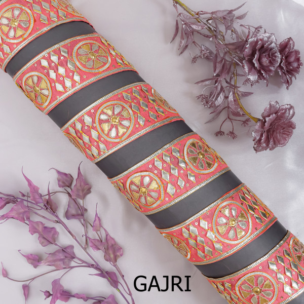 Handmade Gota Patti Lace Trim for Saree, Lehengas, and Crafts
