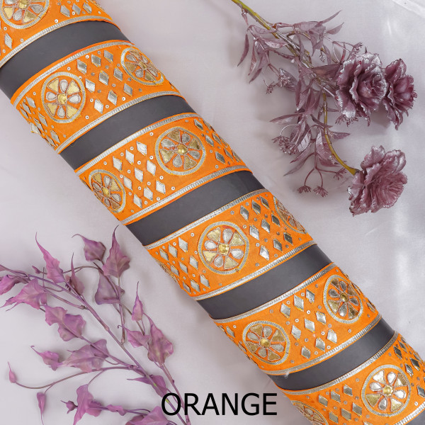 Handmade Gota Patti Lace Trim for Saree, Lehengas, and Crafts