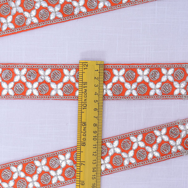 Premium Gota Patti Embroidery Lace Trim | Traditional Indian Ribbon Border for Sarees
