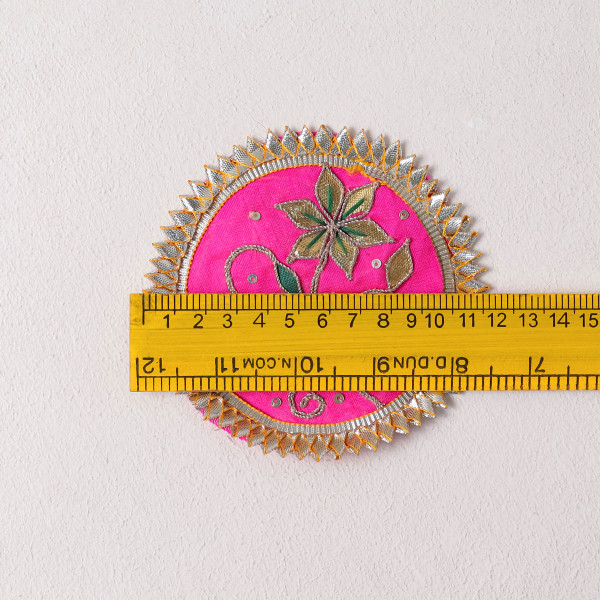 Pack of 10pcs Handcrafted Gota Patti Flower Applique