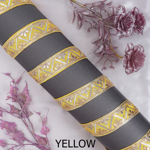 Gota Patti Zig-Zag Lace Trim – Festive DIY Craft & Saree Border