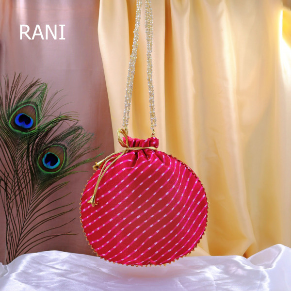 Pack of 10pc Premium Plain Mothra Fabric Potli Bag with Drawstring | Traditional Ethnic