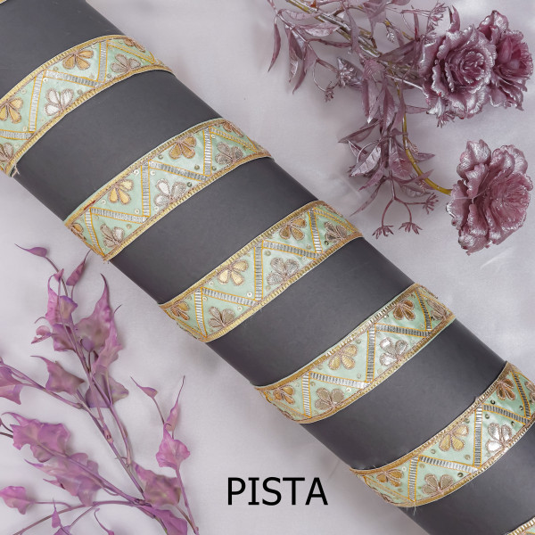 Gota Patti Zig-Zag Lace Trim – Festive DIY Craft & Saree Border