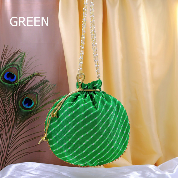 Pack of 10pc Premium Plain Mothra Fabric Potli Bag with Drawstring | Traditional Ethnic