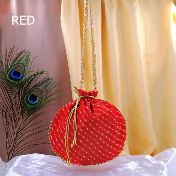 Pack of 10pc Premium Plain Mothra Fabric Potli Bag with Drawstring | Traditional Ethnic