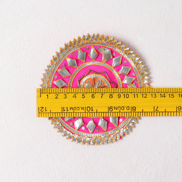 Pack of 10pcs Vibrant Handcrafted Gota Patti Applique Patches for Festive Wear & DIY Crafts