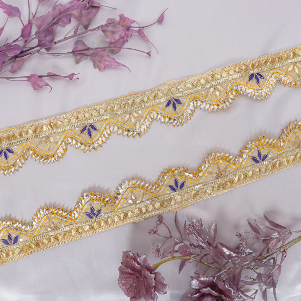 Traditional Gota Patti Cut Work Lace | Designer Border for Saree & Crafts
