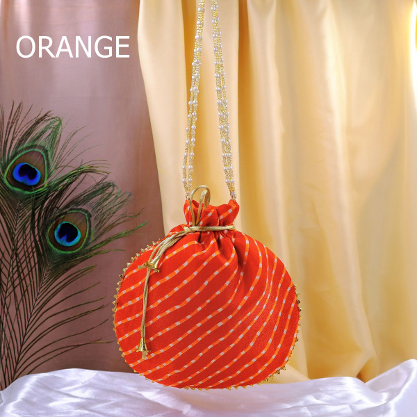 Pack of 10pc Premium Plain Mothra Fabric Potli Bag with Drawstring | Traditional Ethnic