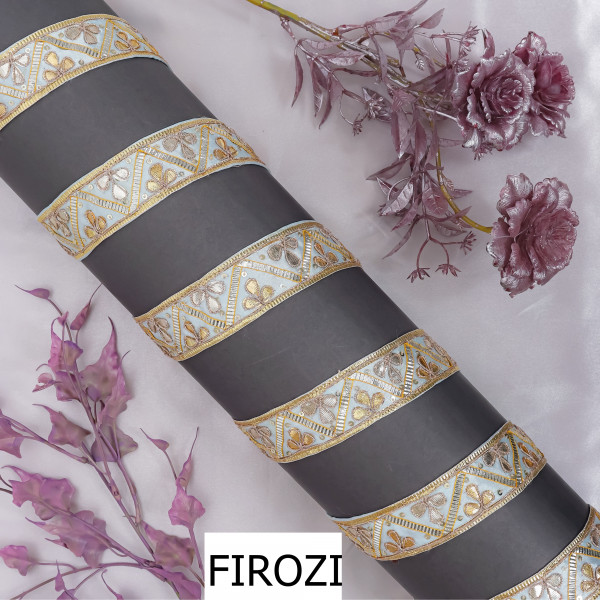Gota Patti Zig-Zag Lace Trim – Festive DIY Craft & Saree Border