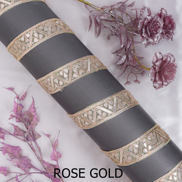 Gota Patti Zig-Zag Lace Trim – Festive DIY Craft & Saree Border