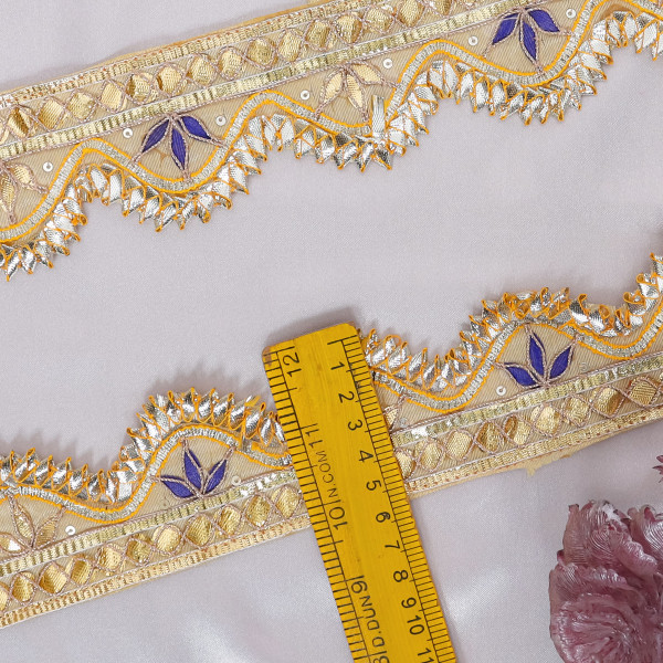 Traditional Gota Patti Cut Work Lace | Designer Border for Saree & Crafts