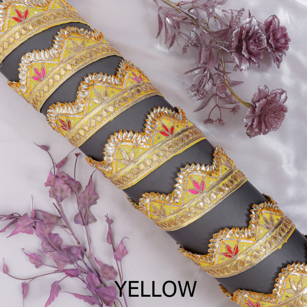Traditional Gota Patti Cut Work Lace | Designer Border for Saree & Crafts