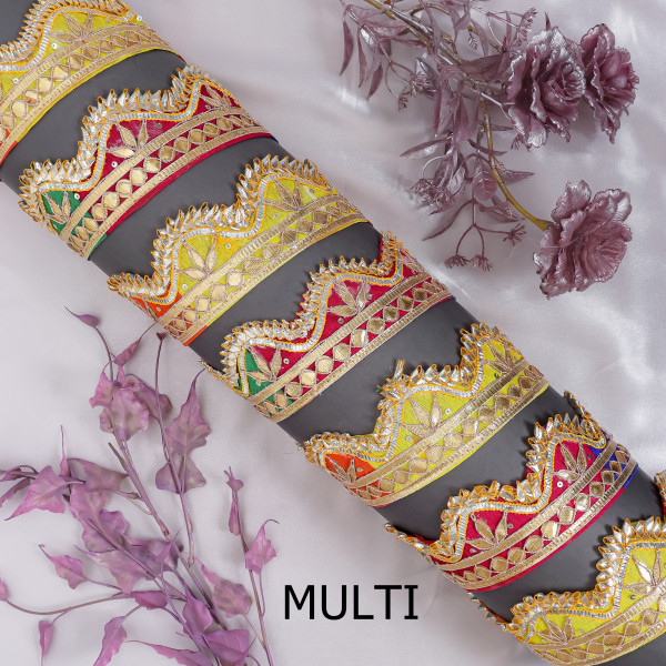 Traditional Gota Patti Cut Work Lace | Designer Border for Saree & Crafts