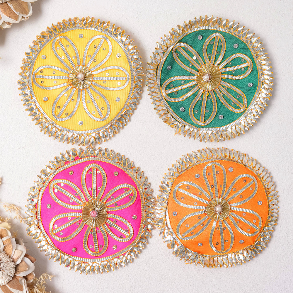 Image of Pack Of 10pcs Traditional Gota Patti Applique Motif Patch for Dresses &amp; DIY