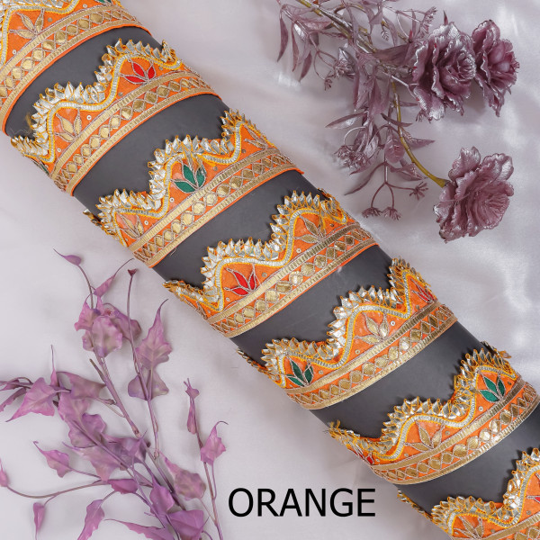 Traditional Gota Patti Cut Work Lace | Designer Border for Saree & Crafts