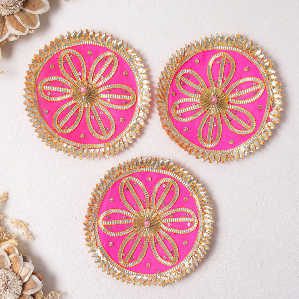 Pack Of 10pcs Traditional Gota Patti Applique Motif Patch for Dresses & DIY