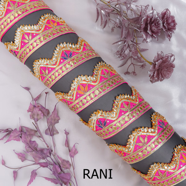 Traditional Gota Patti Cut Work Lace | Designer Border for Saree & Crafts